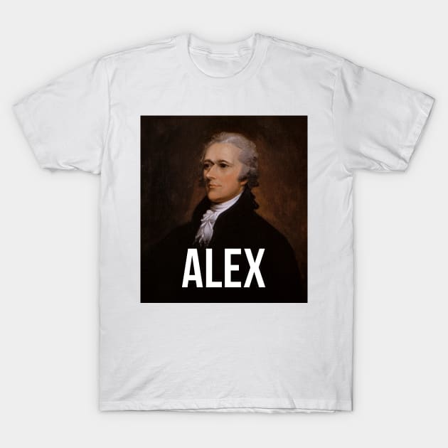 Alex - Alexander Hamilton Portrait T-Shirt by tziggles